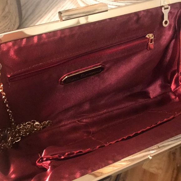 Large Evening Clutch W/ Removable Chain Strap - Picture 2 of 2